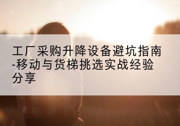 滨州移动式升降机怎么选-工厂采购升降设备避坑指南-移动与货梯挑选实战经验分享